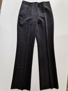 Vintage Garage Black Straight-Leg Dress Pants Suit Pants Trousers Slacks